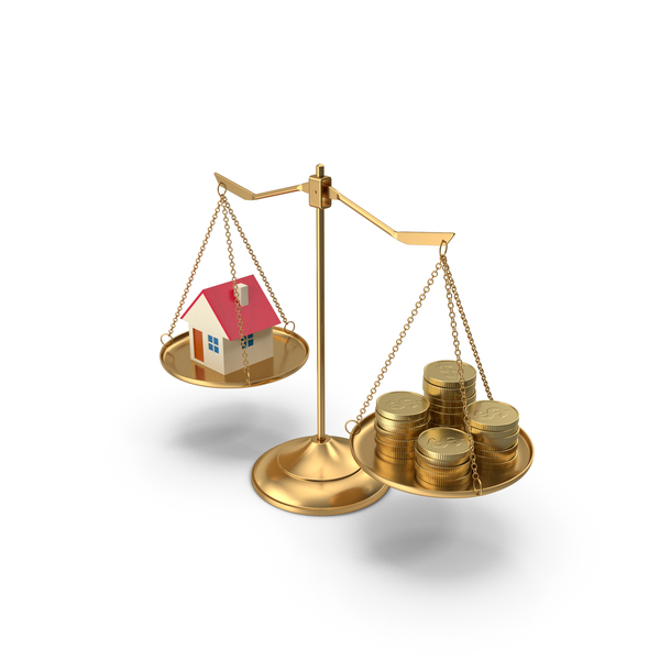 Balance Scale: Balancing Scales With Toy House And Coins PNG & PSD Images Balance Scale: Balancing Scales With Toy House And Coins PNG & PSD Images