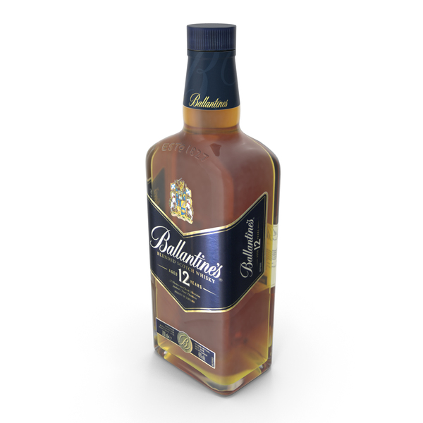 Whiskey: Ballantines Aged 12 Years Blended Scotch Whisky 700ml PNG & PSD Images Whiskey: Ballantines Aged 12 Years Blended Scotch Whisky 700ml PNG & PSD Images