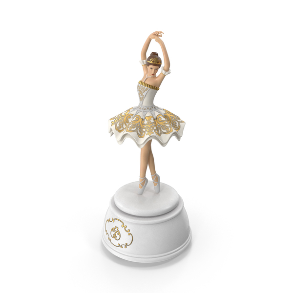Dancer Figurine: Ballerina Music Box White PNG & PSD Images Dancer Figurine: Ballerina Music Box White PNG & PSD Images
