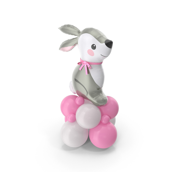 Holiday Accessories: Balloon Composition With Easter Foil Inflatable Bunny Toy PNG & PSD Images Holiday Accessories: Balloon Composition With Easter Foil Inflatable Bunny Toy PNG & PSD Images
