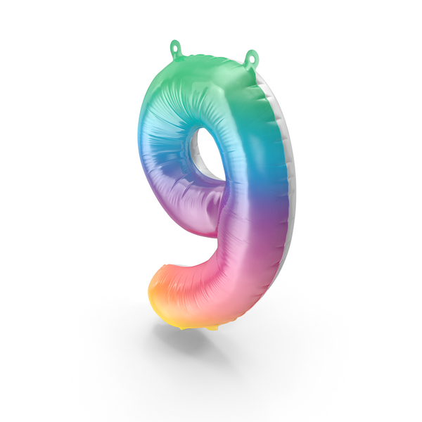 Number: Balloon Numbers 9 Rainbow PNG & PSD Images Number: Balloon Numbers 9 Rainbow PNG & PSD Images