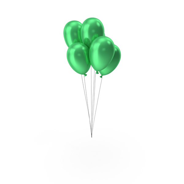 Balloons Multi Green Color PNG & PSD Images