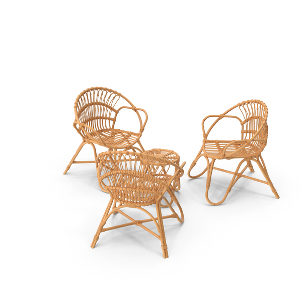 Chair: Bamboo Set PNG & PSD Images