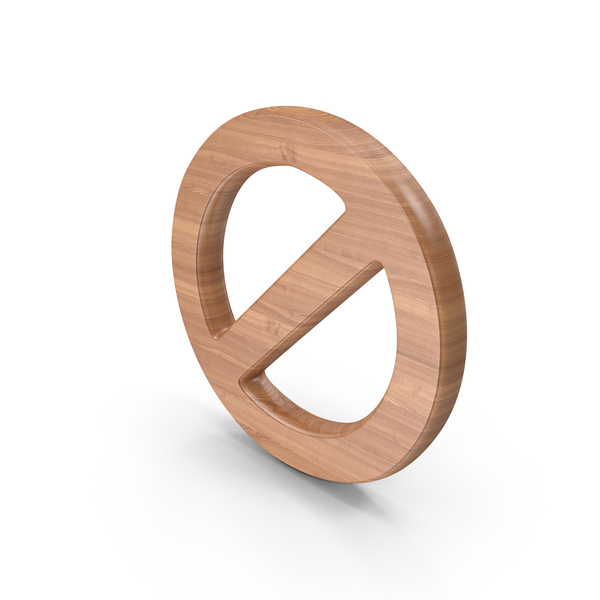 Symbols: Ban Symbol Wood PNG & PSD Images