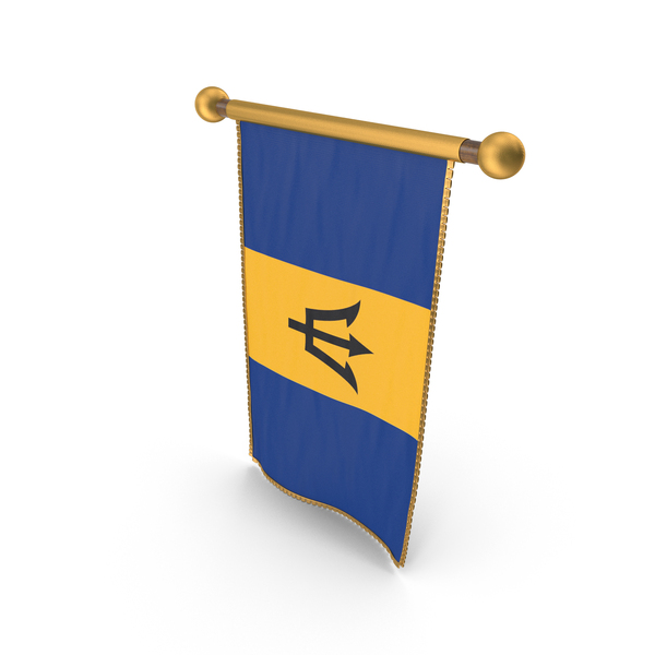 Barbados Country Hanging Flag Design PNG & PSD Images Barbados Country Hanging Flag Design PNG & PSD Images