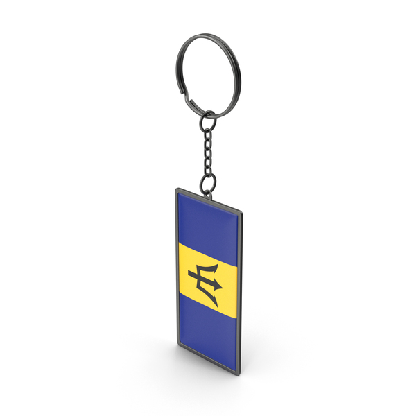 Barbados Flag Keychain PNG & PSD Images