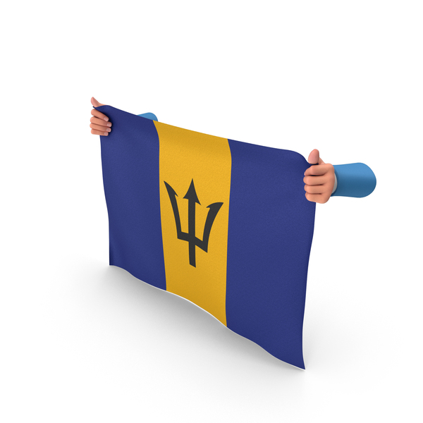 Barbados Hand Holding Flag PNG & PSD Images Barbados Hand Holding Flag PNG & PSD Images