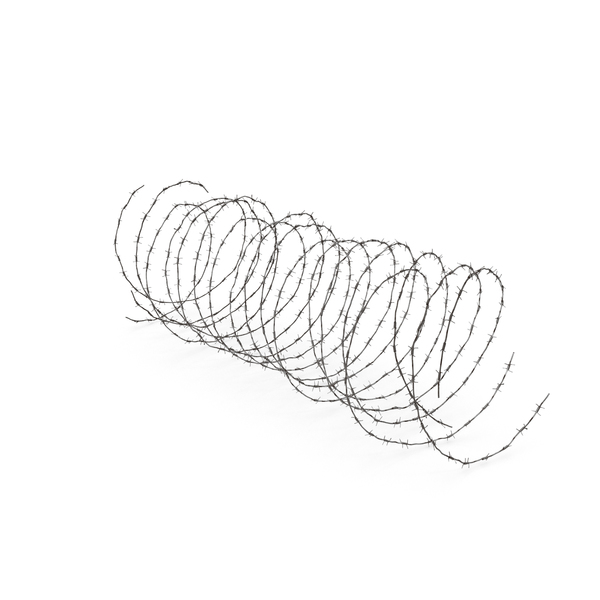 Barbed Wire Fence Segment PNG & PSD Images
