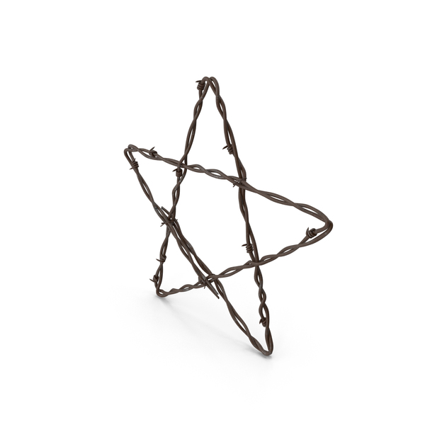 Symbol: Barbed Wire Star Rusty PNG & PSD Images Symbol: Barbed Wire Star Rusty PNG & PSD Images