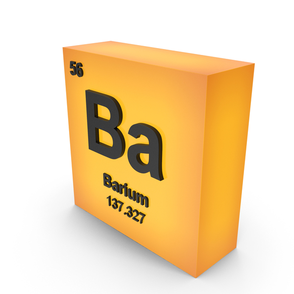 Periodic Table: Barium PNG & PSD Images
