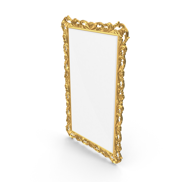 Wall: Baroque Carved Mirror PNG & PSD Images