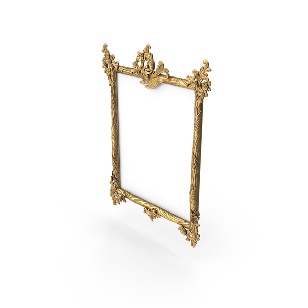 Baroque Carved Picture Frame PNG & PSD Images