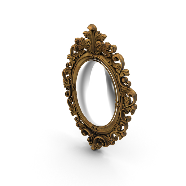 Mirror: Baroque Oval Frame PNG & PSD Images Mirror: Baroque Oval Frame PNG & PSD Images