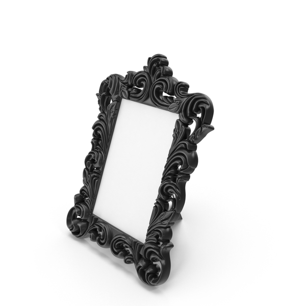 Picture: Baroque Photo Frame Black PNG & PSD Images Picture: Baroque Photo Frame Black PNG & PSD Images