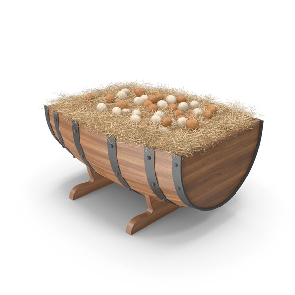Trough: Barrels And Organic Eggs PNG & PSD Images Trough: Barrels And Organic Eggs PNG & PSD Images