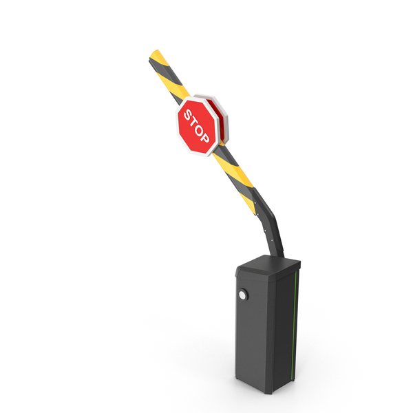 Parking: Barrier Yellow Stop Open PNG & PSD Images