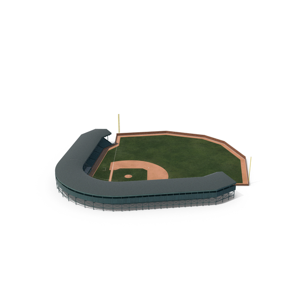 Diamond: Baseball Field With Grandstand with Brick Wall PNG & PSD Images Diamond: Baseball Field With Grandstand with Brick Wall PNG & PSD Images
