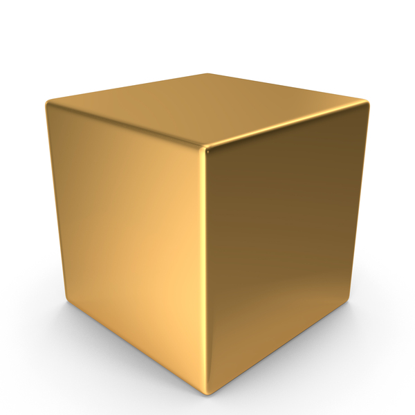 Basic Cube Gold PNG & PSD Images Basic Cube Gold PNG & PSD Images