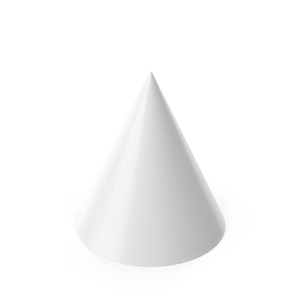 Basic Geometric Shapes Cone White PNG Images & PSDs for Download