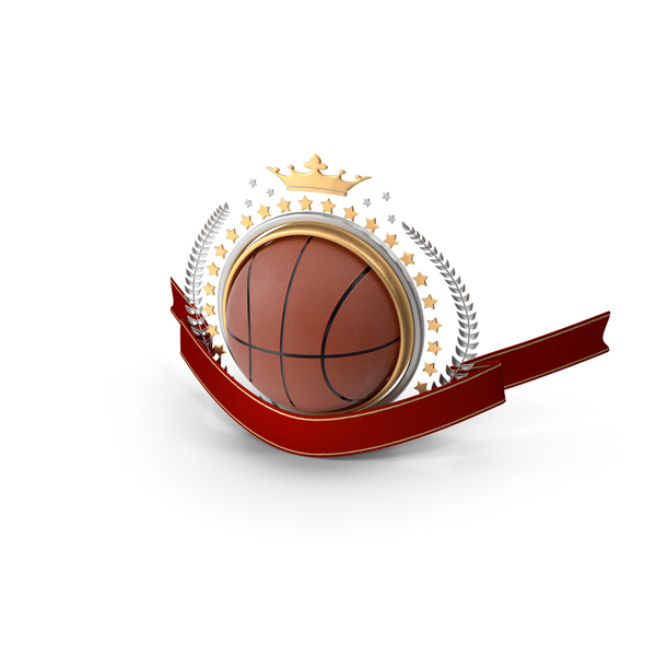 Ball: Basketball Laurel Emblem Banner PNG & PSD Images Ball: Basketball Laurel Emblem Banner PNG & PSD Images