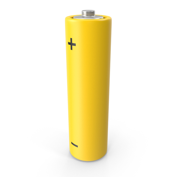Battery AA Yellow PNG & PSD Images Battery AA Yellow PNG & PSD Images