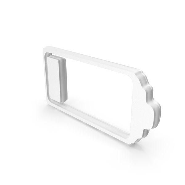 Symbols: Battery Low White PNG & PSD Images Symbols: Battery Low White PNG & PSD Images