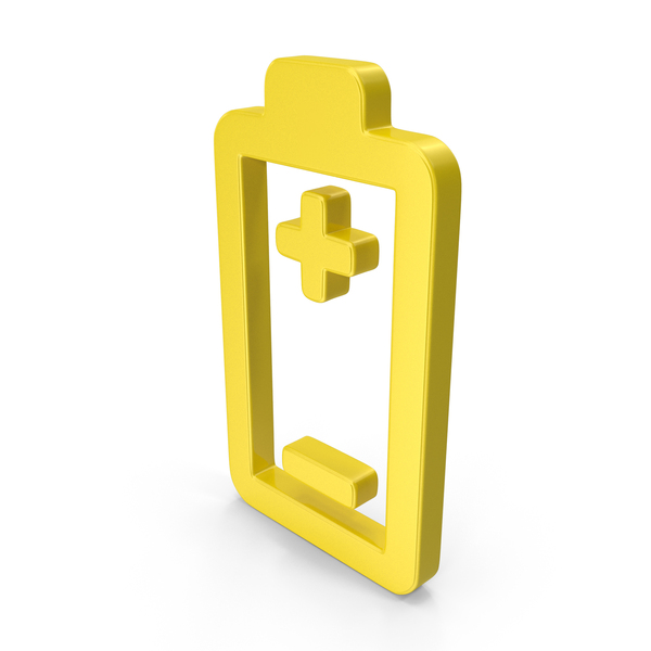 Battery Terminal Symbol Yellow PNG & PSD Images