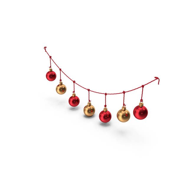 Christmas Ball: Bauble Garland PNG & PSD Images Christmas Ball: Bauble Garland PNG & PSD Images