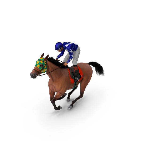 Saddled: Bay Racing Horse with Jokey Gallop PNG & PSD Images Saddled: Bay Racing Horse with Jokey Gallop PNG & PSD Images