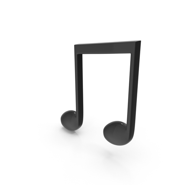 Beamed Musical Note Black PNG & PSD Images