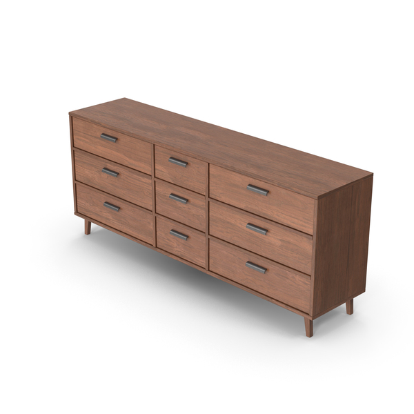Living Room Set: Bedroom Sideboard Dark Wood PNG & PSD Images