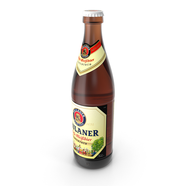 Beer Bottle Paulaner Hefe Weissbier Naturtrub 500ml PNG & PSD Images