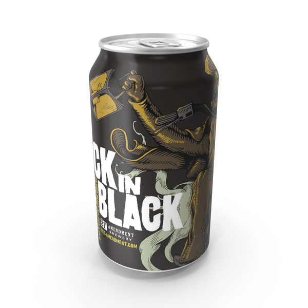 Beer Can 21st Amendment Back in Black IBA 12fl oz PNG & PSD Images