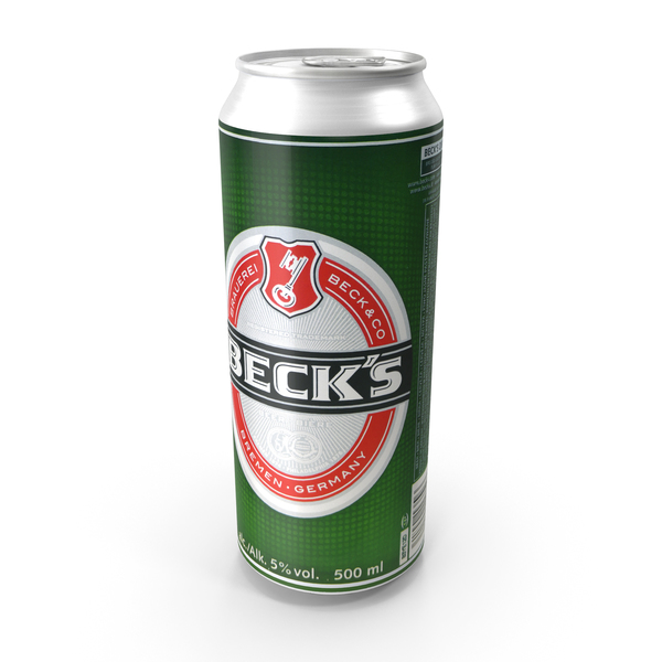 Beer Can Beck's 500ml PNG & PSD Images