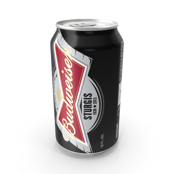 Beer Can Budweiser Sturgis  12 fl oz PNG & PSD Images