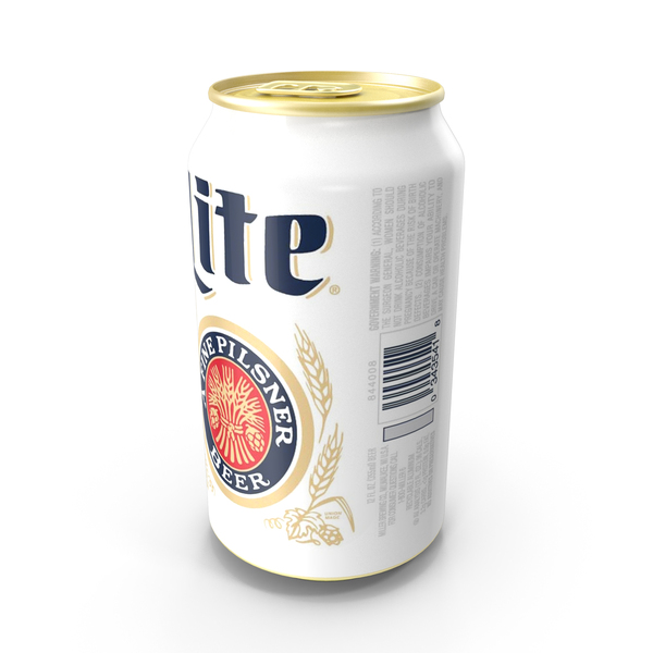 Beer Can Miller Lite 12fl oz 2015 PNG & PSD Images