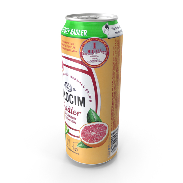 Beer Can Okocim Grapefruit Lime Radler 500ml PNG Images & PSDs for ...