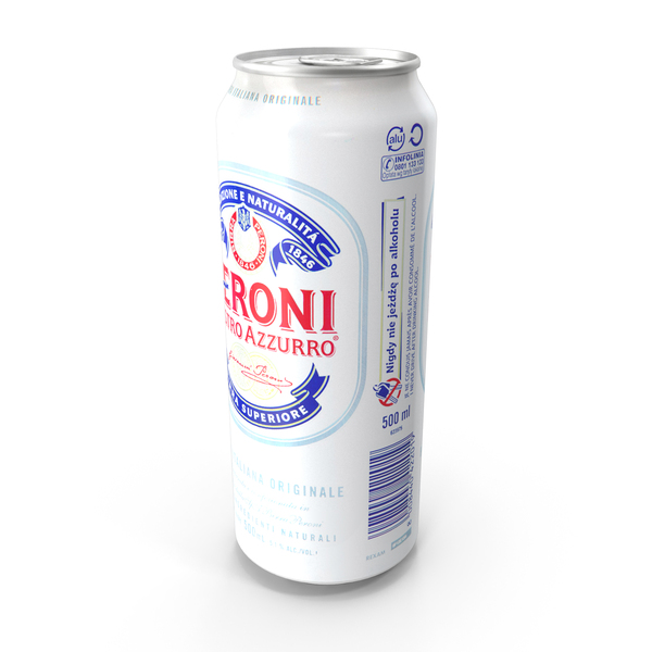 Beer Can Peroni Nastro Azzurro 500ml PNG & PSD Images