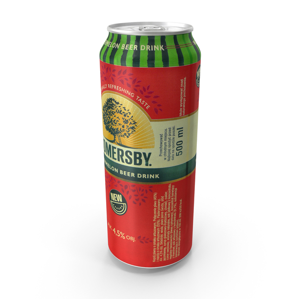 Beer Can Somersby Watermelon Beer Drink 500ml PNG & PSD Images