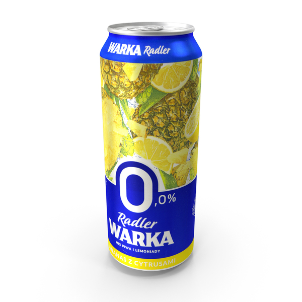 Beer Can Warka Radler Zero Pineapple 500ml 2020 PNG & PSD Images Beer Can Warka Radler Zero Pineapple 500ml 2020 PNG & PSD Images