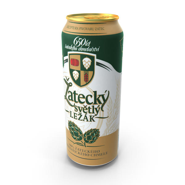 Beer Can Zatecky Svetly Lezak 500ml PNG & PSD Images
