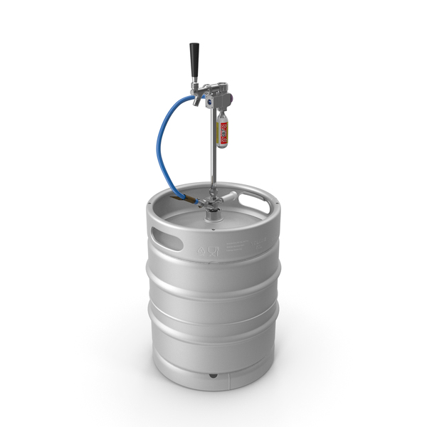 Beer Keg 50L with Leland CO2 Picnic Tap PNG & PSD Images Beer Keg 50L with Leland CO2 Picnic Tap PNG & PSD Images