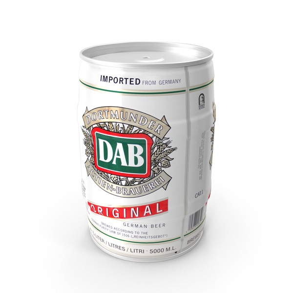 Can: Beer Mini Keg Dab 5L PNG & PSD Images
