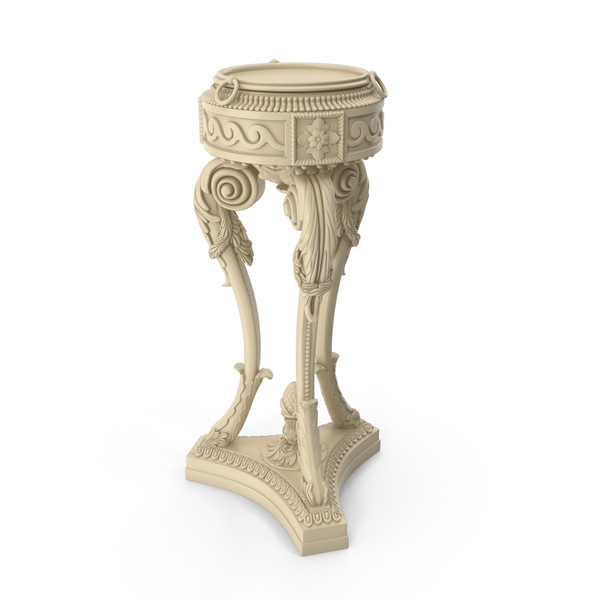 Flower Pot Support: Beige Baroque Planter PNG & PSD Images Flower Pot Support: Beige Baroque Planter PNG & PSD Images