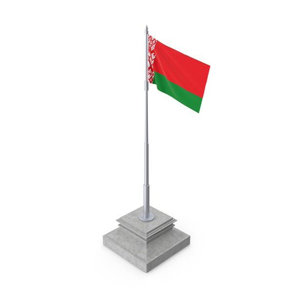 Belarus Flag On A Pole PNG & PSD Images