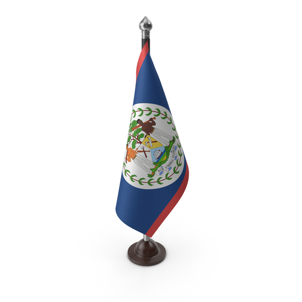 Belize Cloth Flag Stand PNG & PSD Images