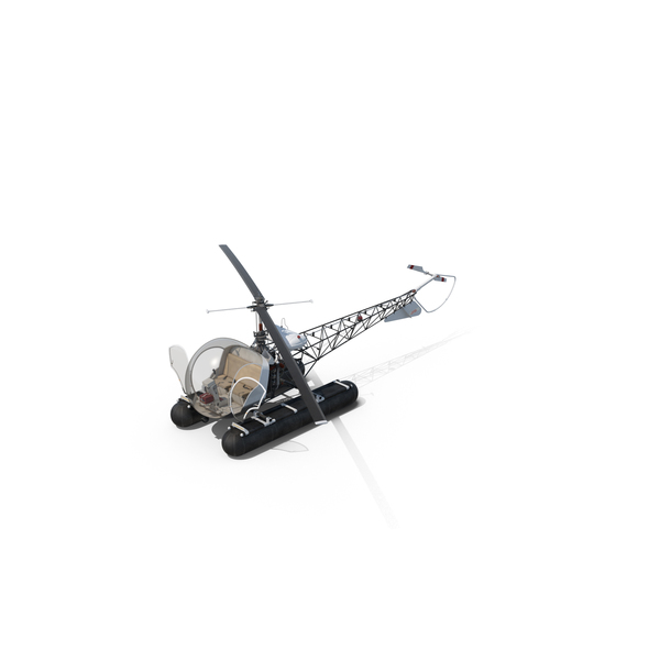 Service Helicopter: Bell 47 on Floats PNG & PSD Images Service Helicopter: Bell 47 on Floats PNG & PSD Images