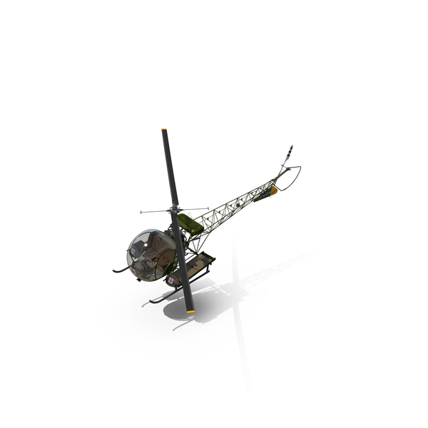 Military Helicopter: Bell H-13 Sioux United States Army PNG & PSD Images Military Helicopter: Bell H-13 Sioux United States Army PNG & PSD Images