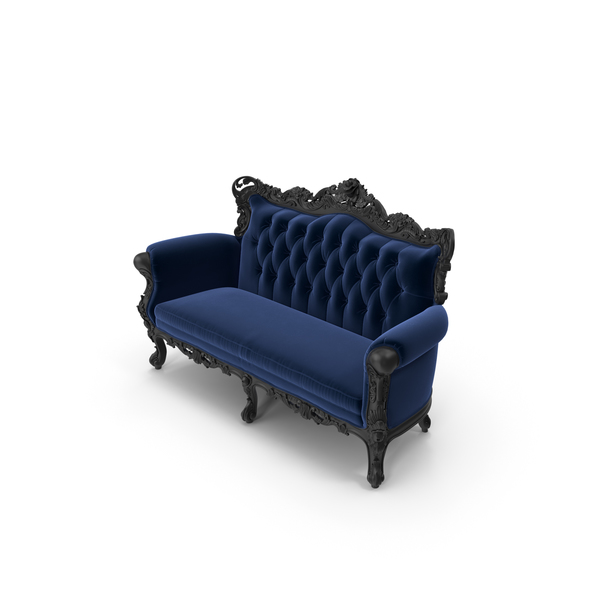 Sofa: Belle de Fleur French Love Seat by Fabulous & Baroque PNG & PSD Images