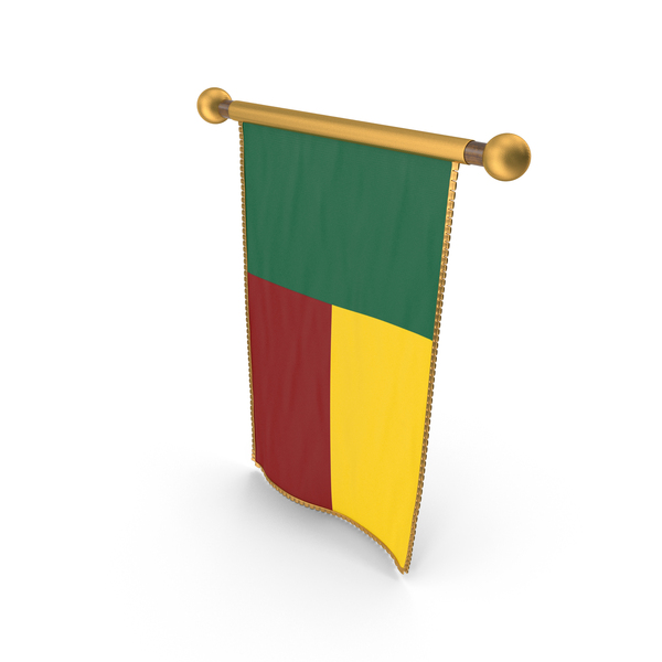 Benin Country Hanging Flag Design PNG & PSD Images